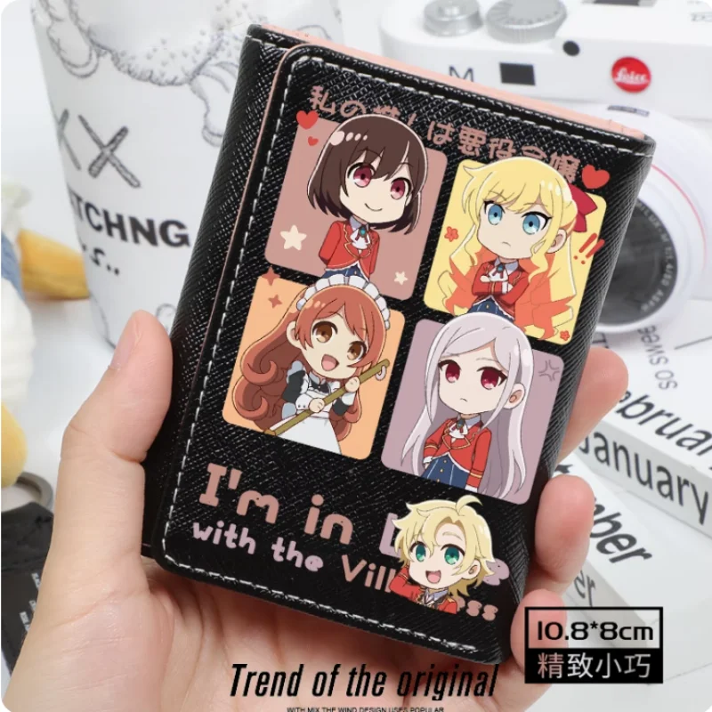 Anime I'm in Love with the Villainess  Fashion Wallet PU Purse Card Coin Hasp Money Bag Cosplay Gift B744