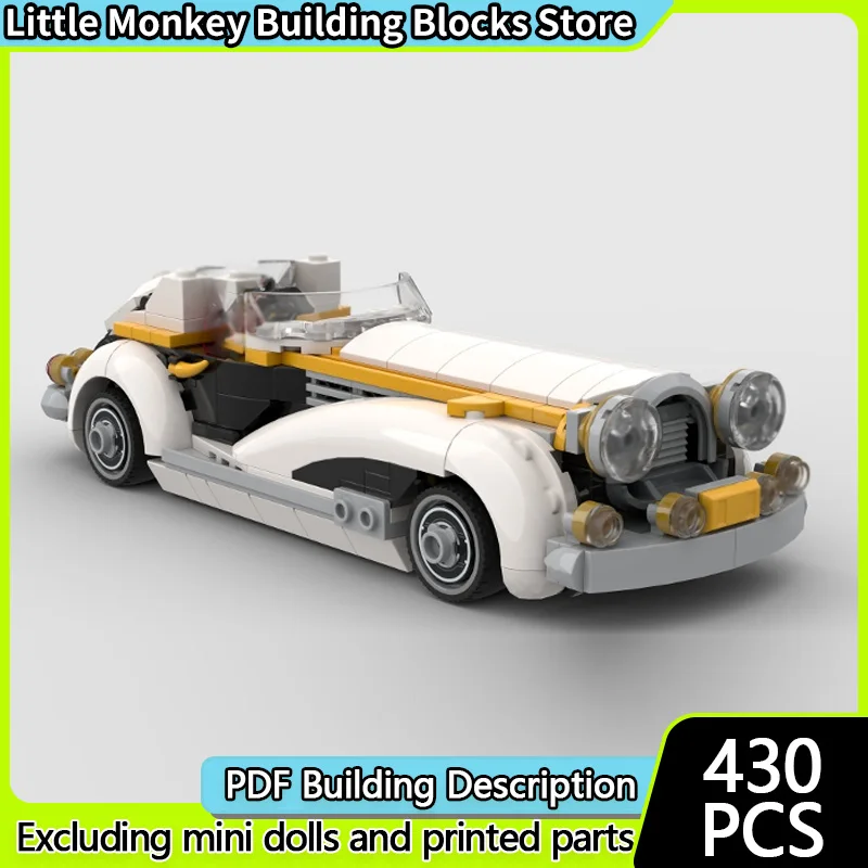 

Speed Racing Car Model MOC Building Bricks Neo Classic Coupe Modular Technology Children Holiday Gifts Assemble Toys Suit