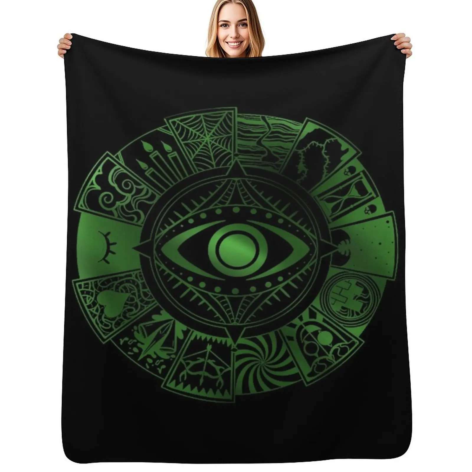 

15 Fears Wheel T-Shirt Throw Blanket Elegant Warm Throw Blanket for Hotel Home