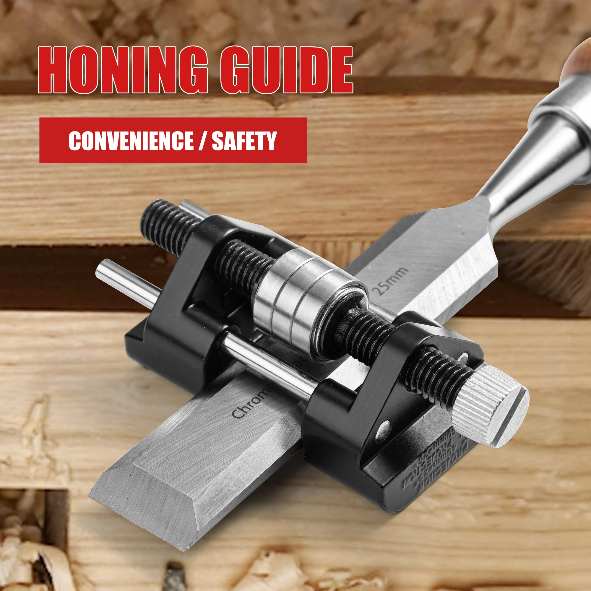 EZARC Honing Angle Guide Sharpener for Wood Chisel 1/4