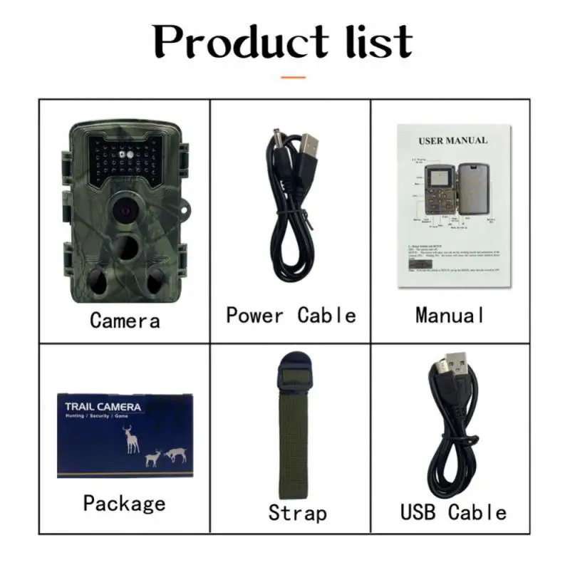 16MP Wireless Trail Camera Hunting Cameras PR1000 Wildlife Surveillance Night Vision Tracking Photo Trap Cams