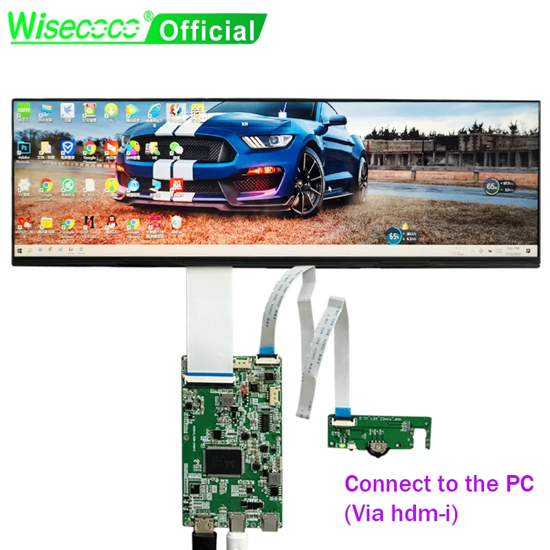 Imagem -03 - Wisecoco-pc Tela Secundária Computador Monitor de Temperatura Exibição de Expansão Externa Aida64 Lcd Hardware Cpu 145 2560x720