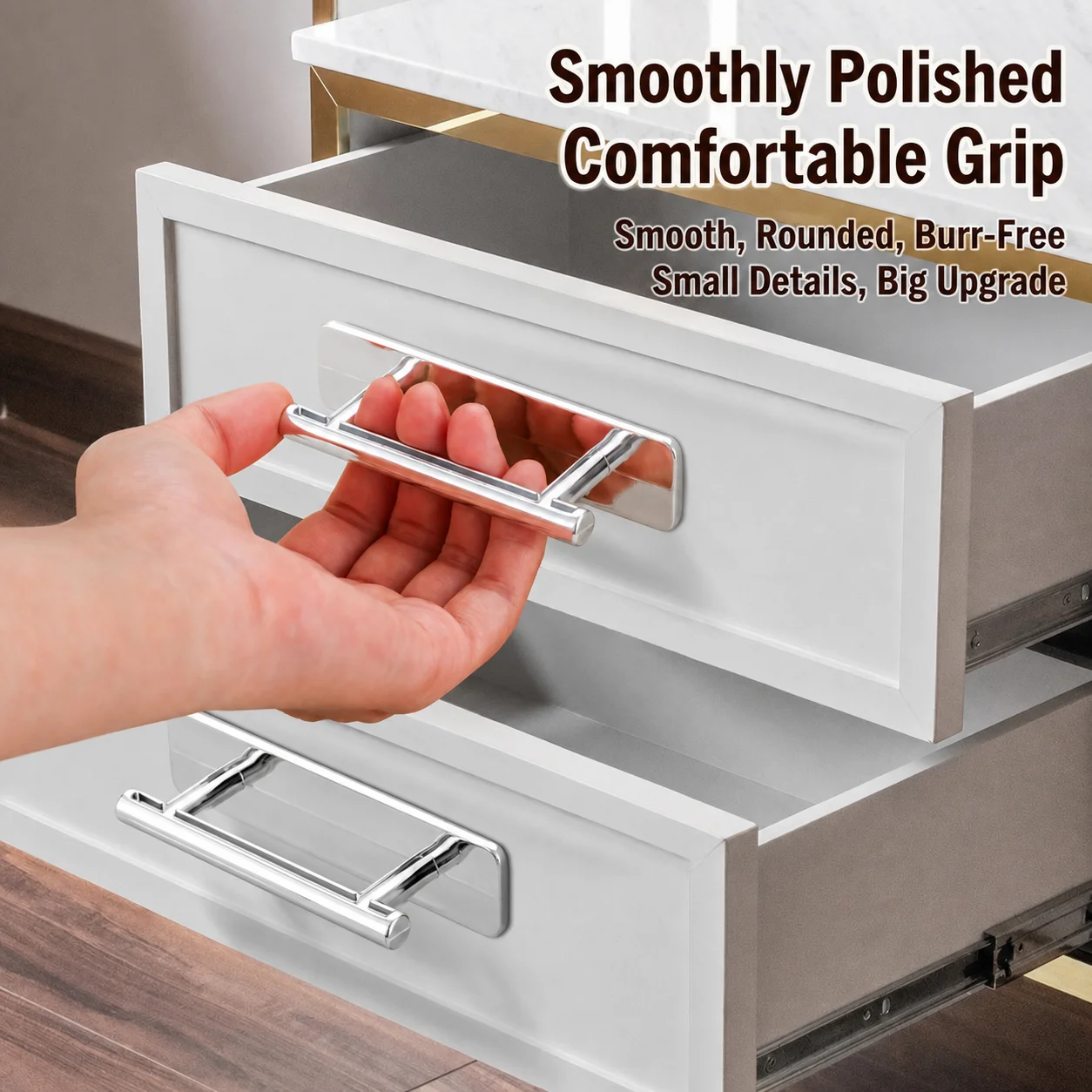 Glass Window Handle Self-Adhesive Thickened Pp Handle Sliding Door Handle Smooth For Glass Window Wardrobe Double Door