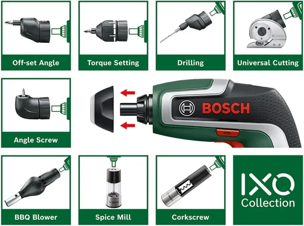 Bosch IXO 7 Cordless Screwdriver 3.6V Usb Rechargeable Multi-Function Mini Electric Drill Screw Driver Portable Power Tool - view 5