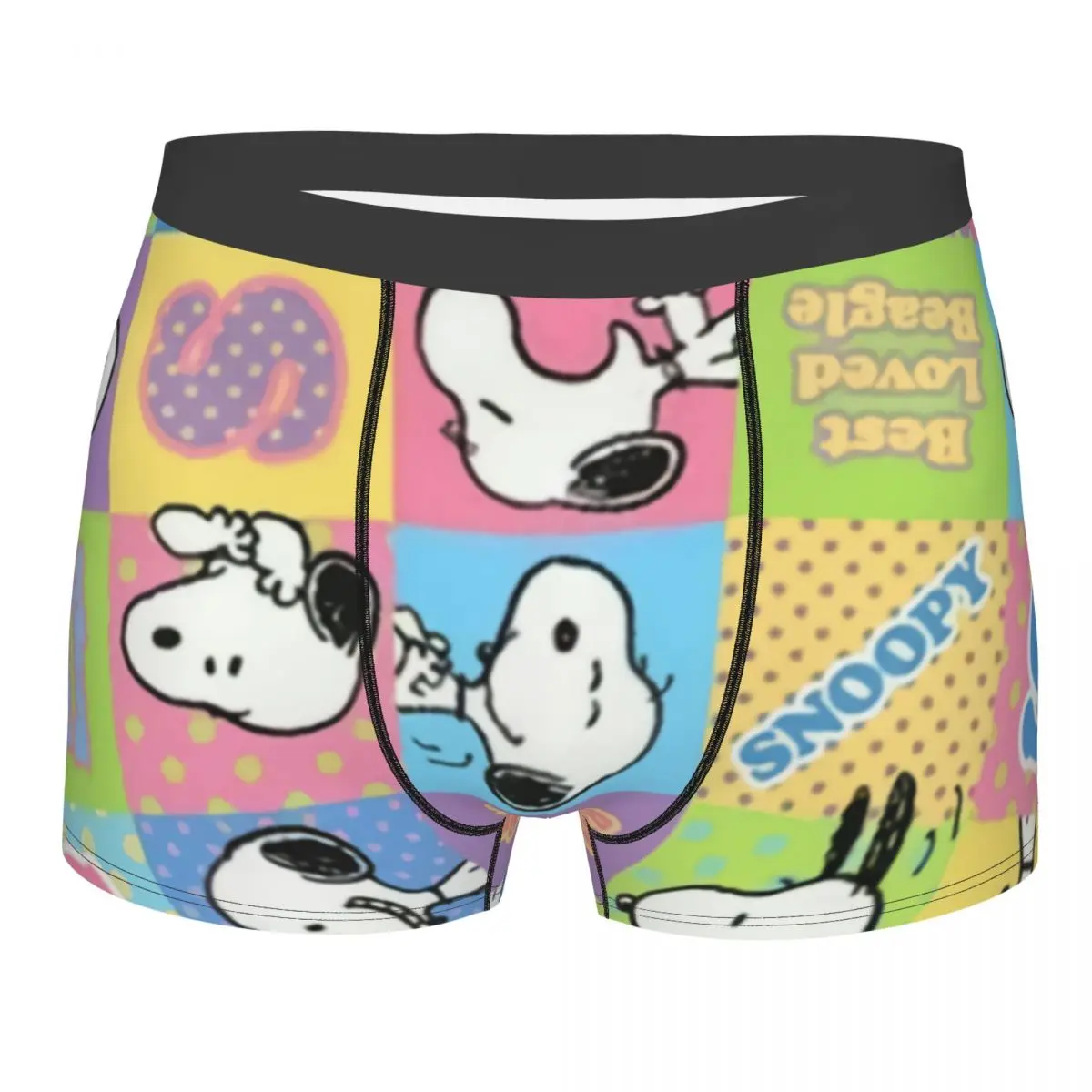 

Мужские трусы-боксеры с 3D-принтом в стиле аниме, манги, Снупи и Вудстока, дышащие, с 3D-принтом