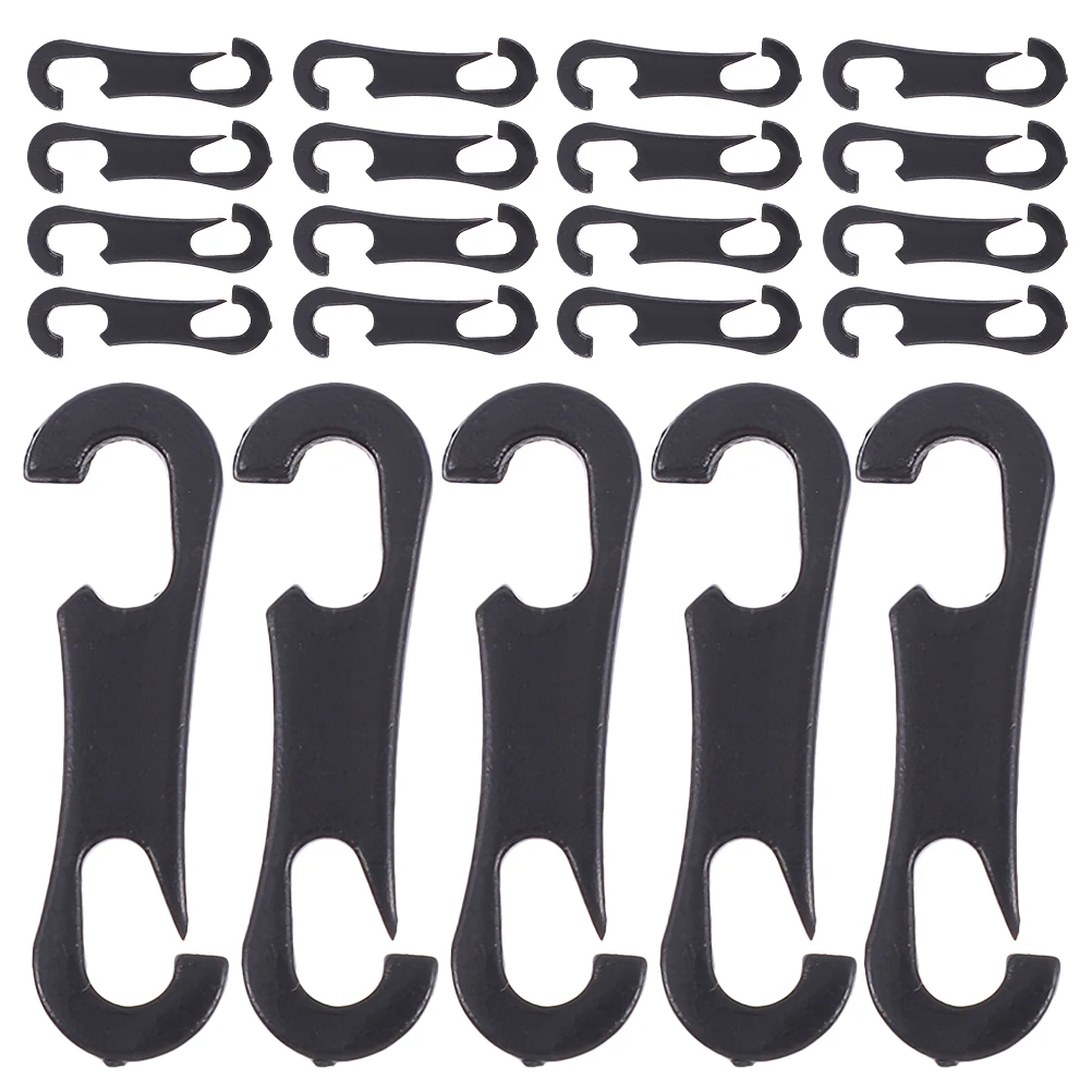 

100 Pcs Hooks Car Clothes Seat Attachment Cover Sun Visor Auto Cushion Black Automotive Accessories