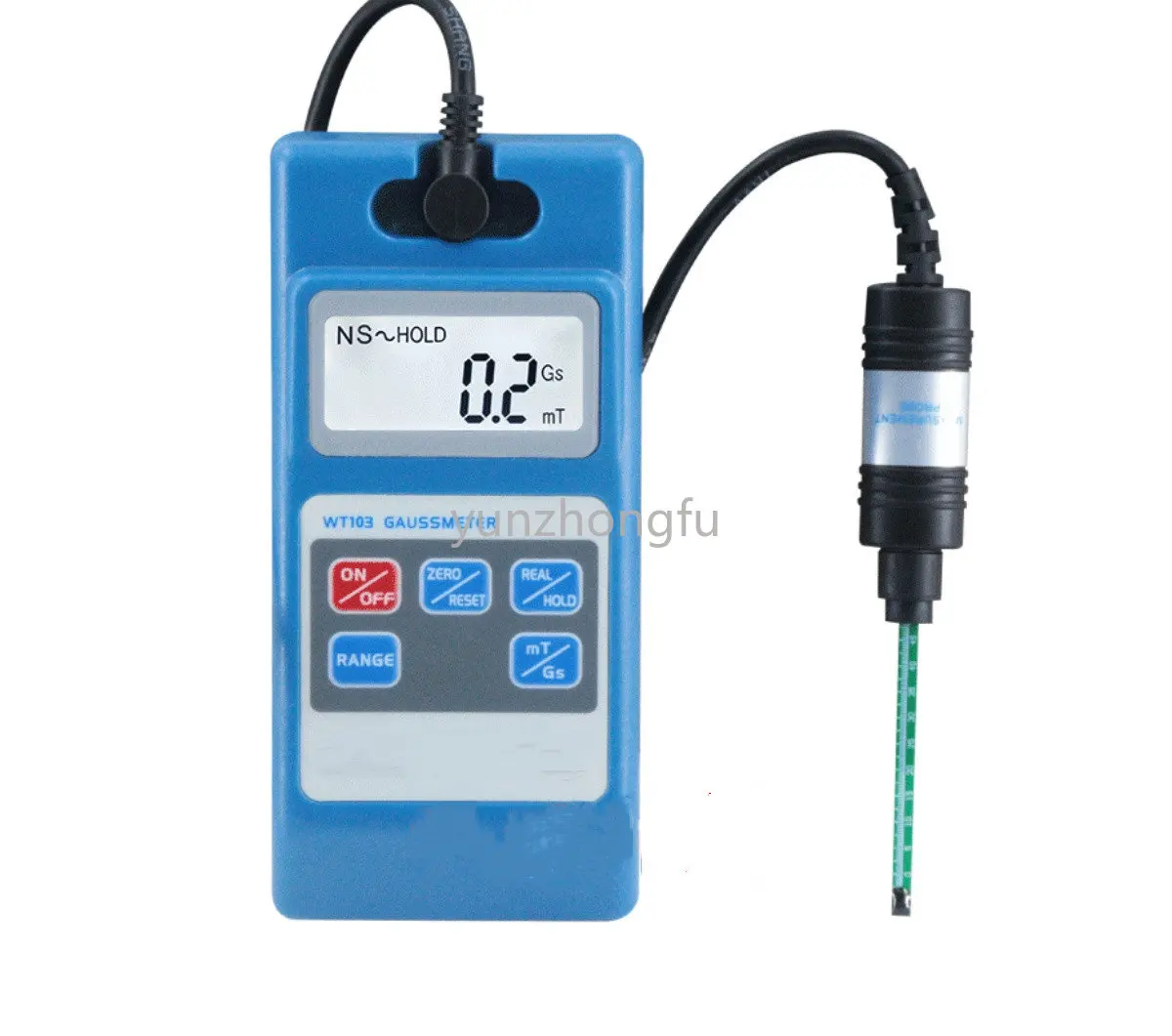 

Gaussmeter meter WT10A WT-10A the fluxmeter surface magnetic field tester with Ns function + Metal probe