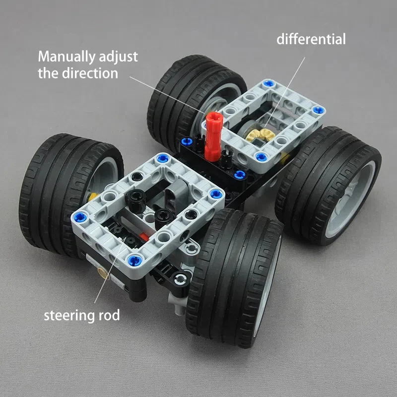 MOC Remote Control Vehicle Frame Building Blocks DIY Basic Car Chassis Bricks With Motor Bluetooth Electric Retrofit High-Tech