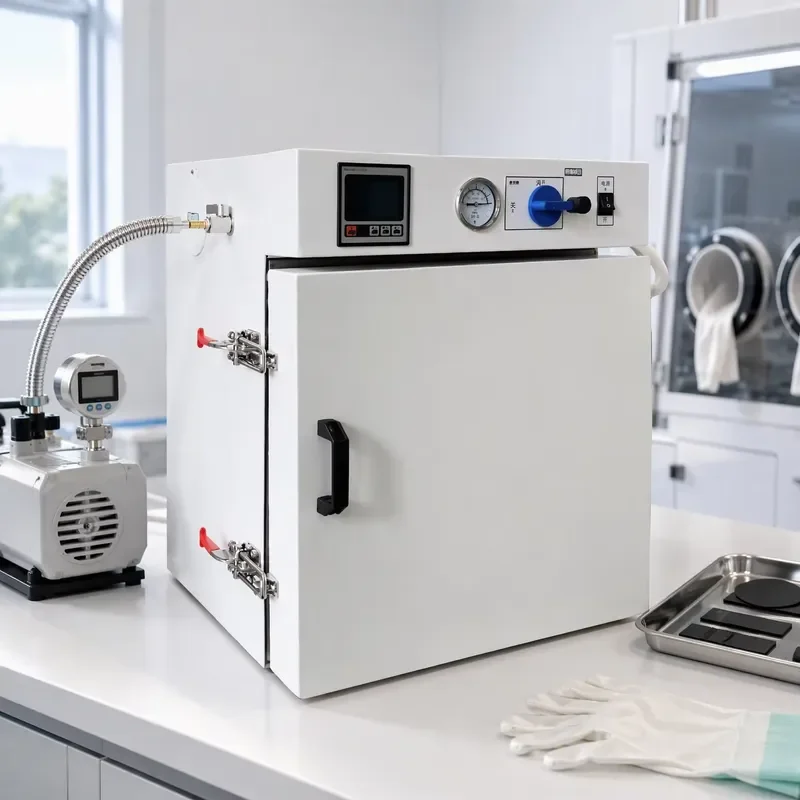 Benchtop 400C High Temp Stainless Steel Vacuum Drying Oven with PID Controller 100Pa Digital Display Lab Vacuum Oven