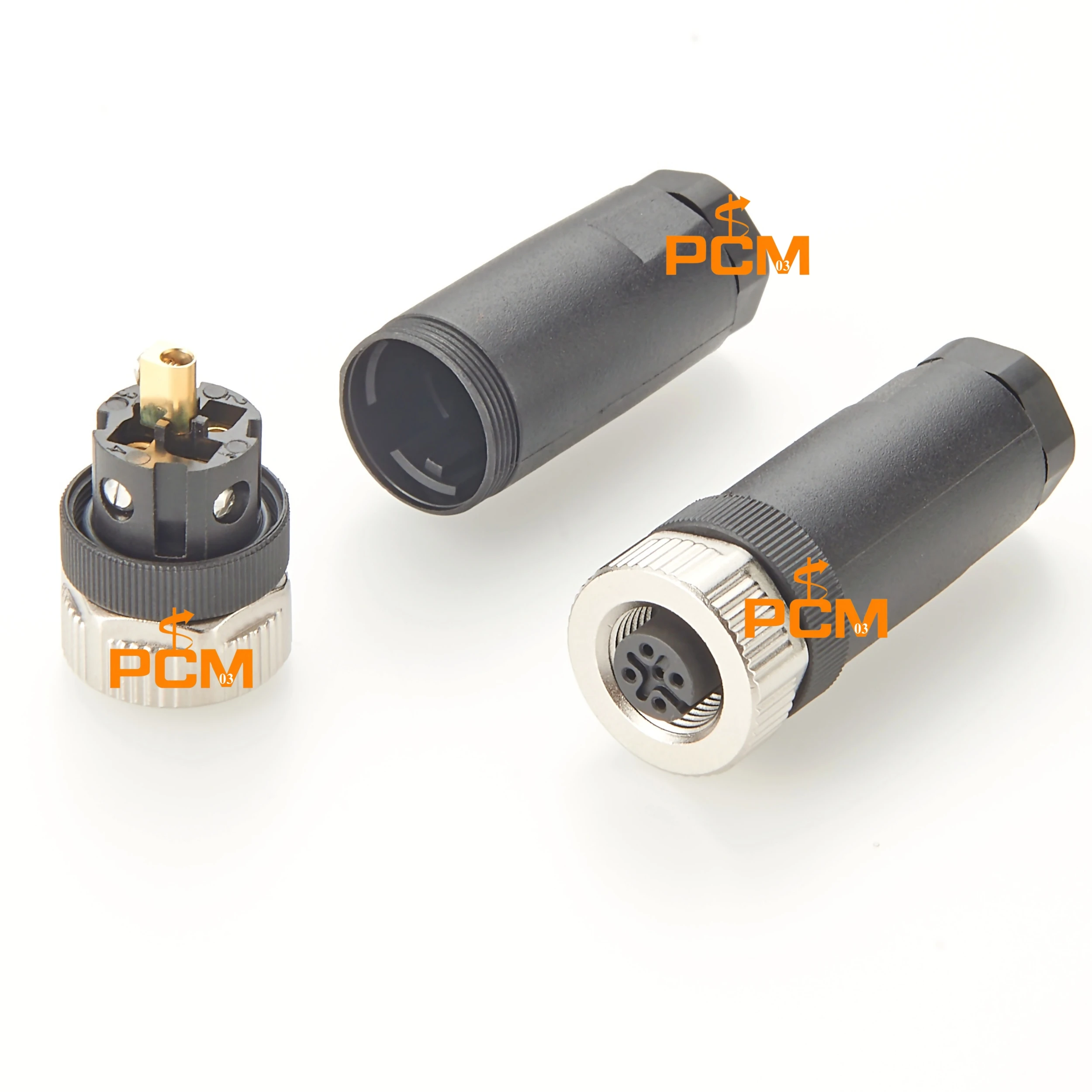 NMEA2000 Field Installable Connector Marine M12 5 Pin Waterproof Female Sensor Plug for Garmin Lowrance Simrad B&G & Navico