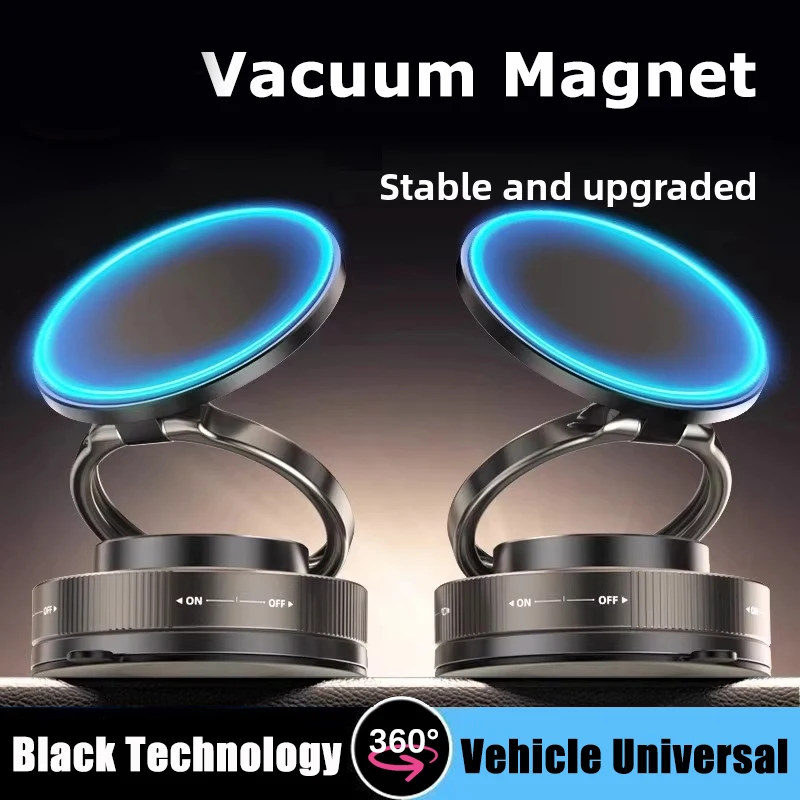 Новый вакуумный магнитный кронштейн для телефона, регулировка нескольких углов, сильный магнит на присоске, складной автомобильный держатель, навигационная подставка