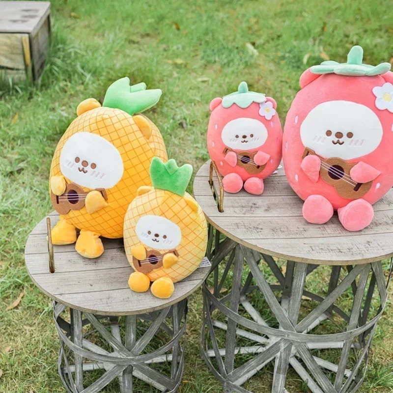 

Summer Fruits Plush Doll Kawaii Strawberry Pineapple Peach Watermelon Ins 30cm Pillow Home And Car Plush Decoration Toys Gift