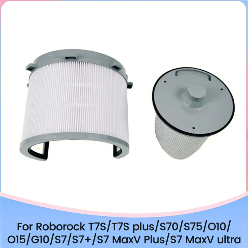 

Комплект сменных фильтров A98G для Roborock S70/S75/S7 Maxv Ultra, передние и задние фильтры для автоматической док-станции для автоматической очистки от пыли.