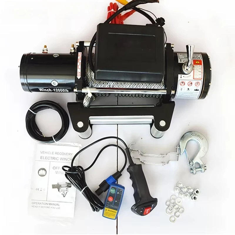 

JIN YANG HU DC 4wd 12500lbs 12000 LB Heavy Industrial Electric jeep Winch Off-road