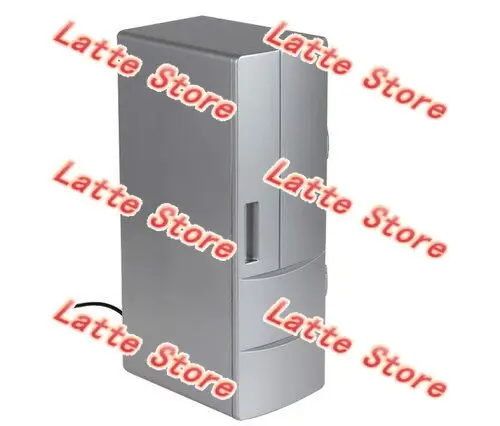 USB Mini Refrigerator Cooling & Heating Dual Use, Portable Small Thermoelectric Cooler Warmer For Personal Daily Storage