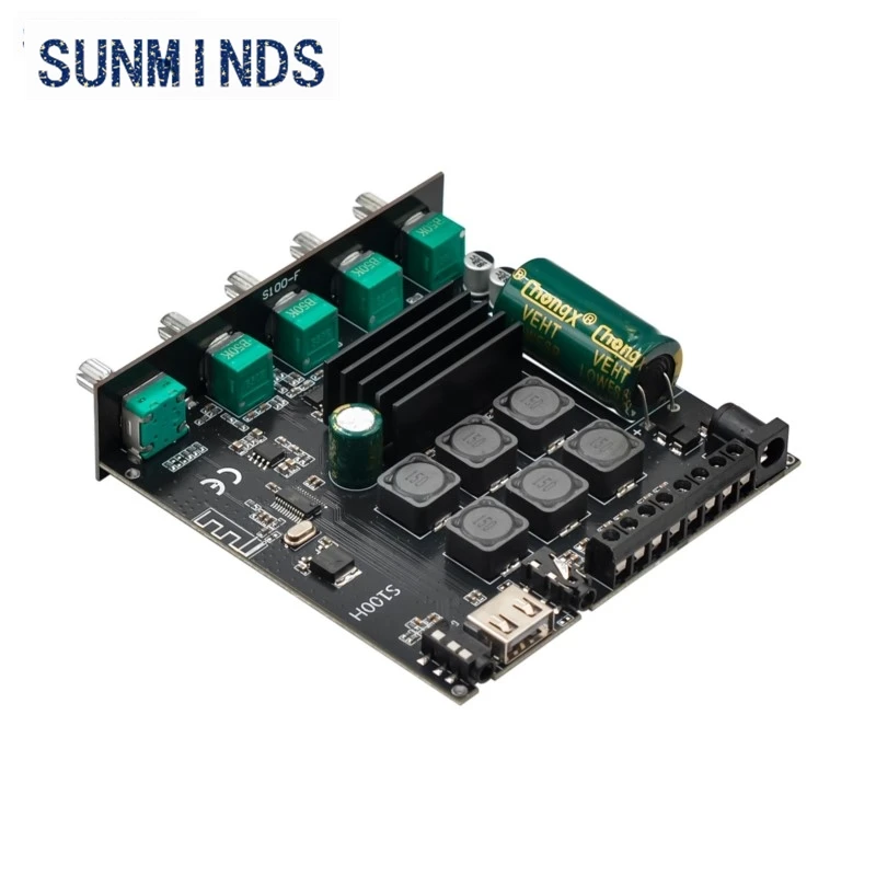 For Bluetooth 5.0 2.1 Channel Power Audio Stereo Subwoofer Amplifier Board 50W*2+100W HIFI TPA3116D2 High And Low XY-S100H S100L