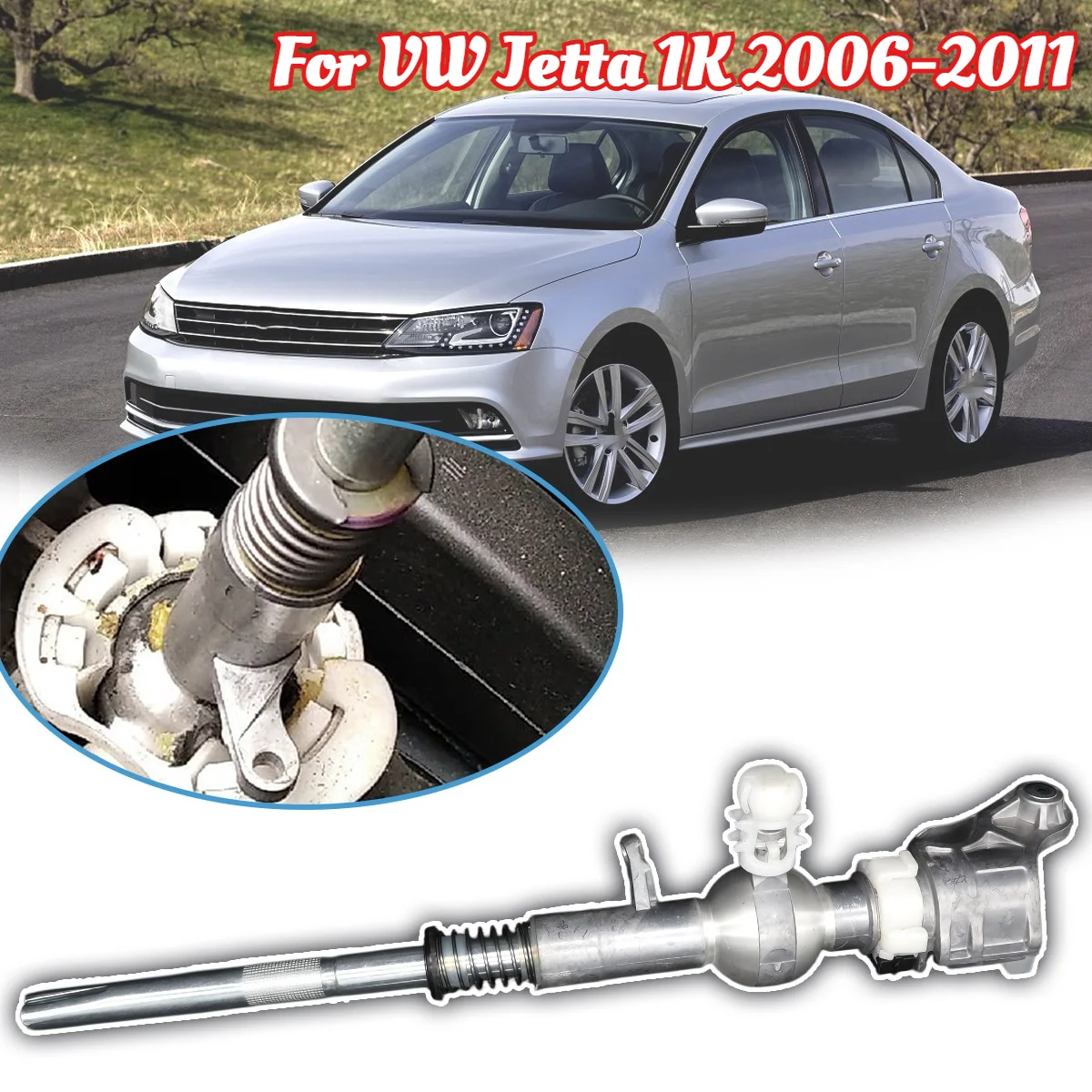 For VW Jetta 1K 2006-2011 Car Manual Gearshift Lever Shifter 1K0711112B 1K0711116 with Gear Stick Spring Bushing Repair Part