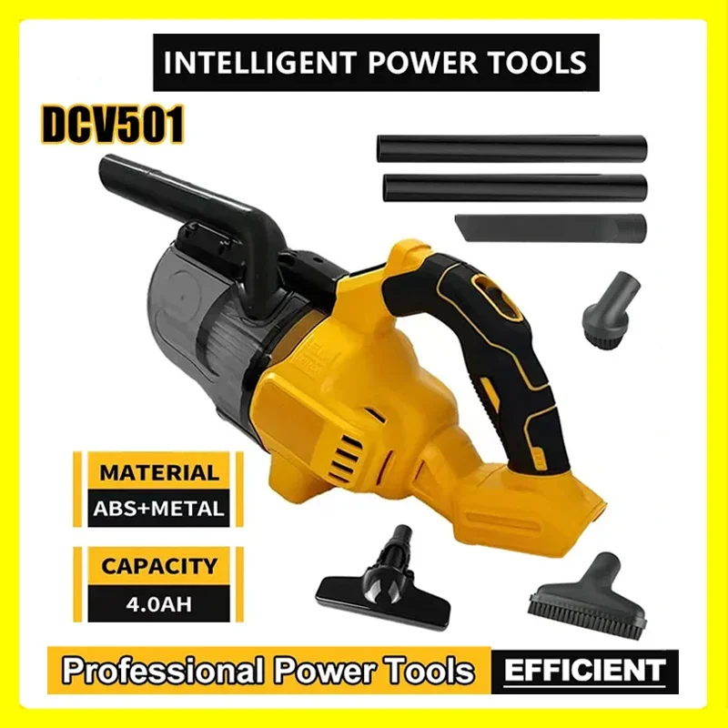 Fit DEWALT DCV501 مكنسة كهربائية منظف صناعي لاسلكي محمول مجمع الغبار قابلة للشحن للسيارة المنزل جاردون كلينين