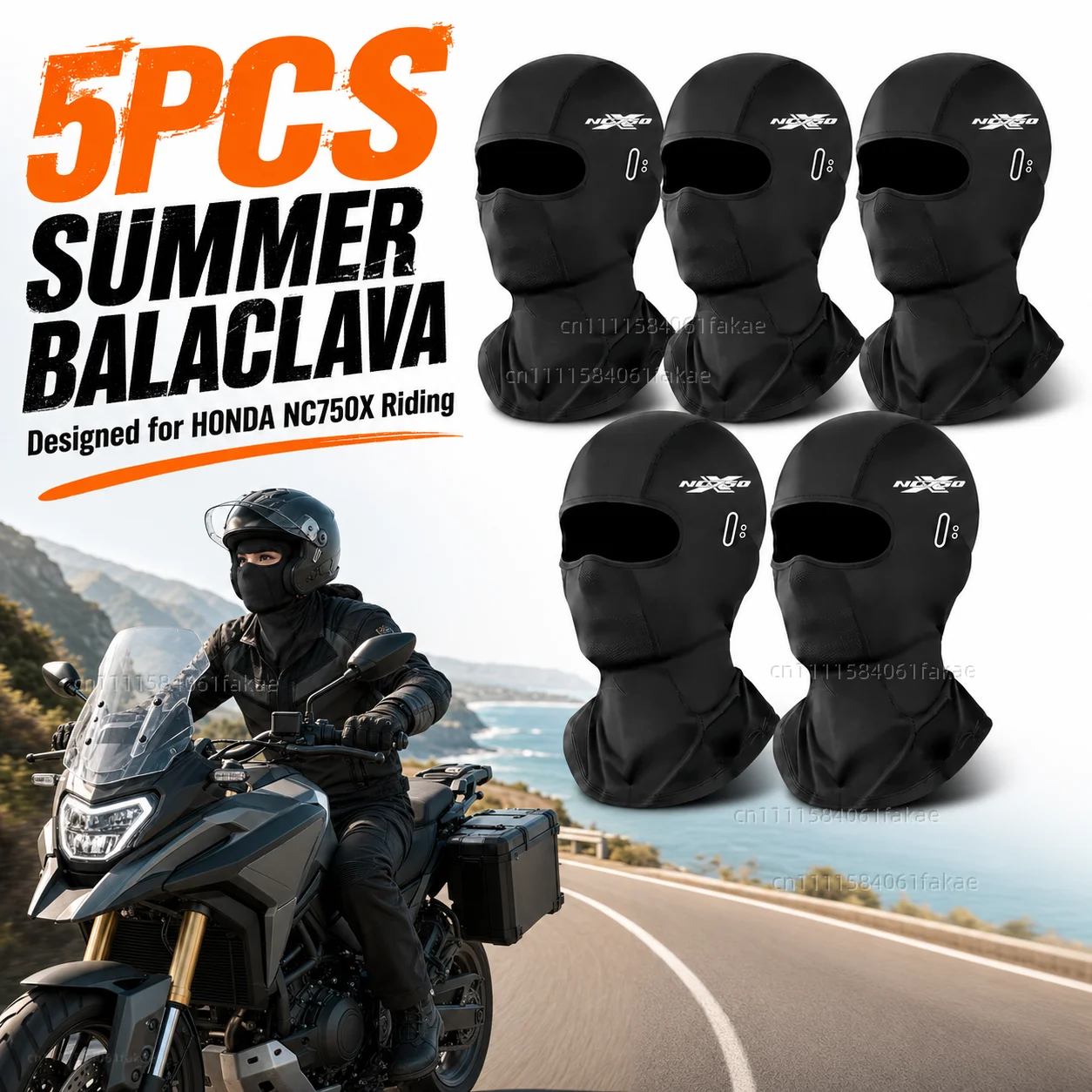 Riding Gear - 5 個オートバイバラクラバ夏 UV 保護メガネ顔通気性穴ホンダ NC750X NC