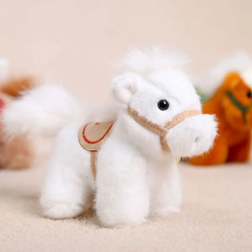 

Chinese Style Vintage Pony Plush Keychain PP Cotton Soft Cartoon Animal Stuffed Doll Comfortable Mascot