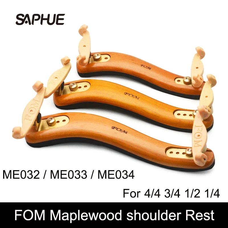 

FOM ME-032/033/034 Maple Wood with 5mm Sponge Back Shoulder Rest for 4/4 3/4 1/4 1/2