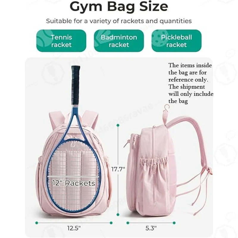 Stylish Tennis Backpack & Tote Bag, Comfortable Outdoor Sports Duffel Bag for Tennis Gear