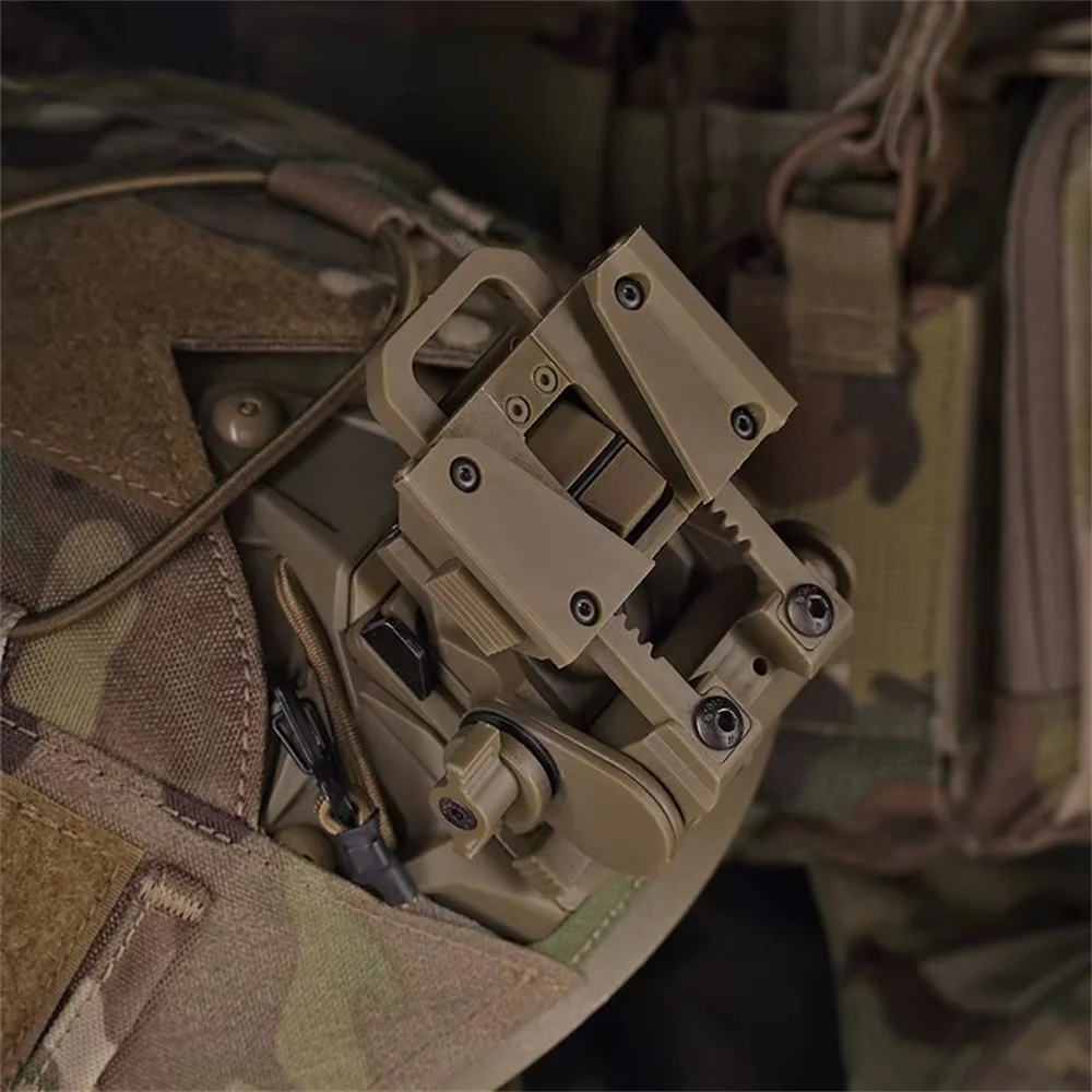 L4G24 NVG 망원경 헬멧 마운트 덤퍼 나일론 플라스틱 전술 헬멧 마운트 L4G24 PVS15 PVS18 GPNVG18 야간 투시경 브래킷