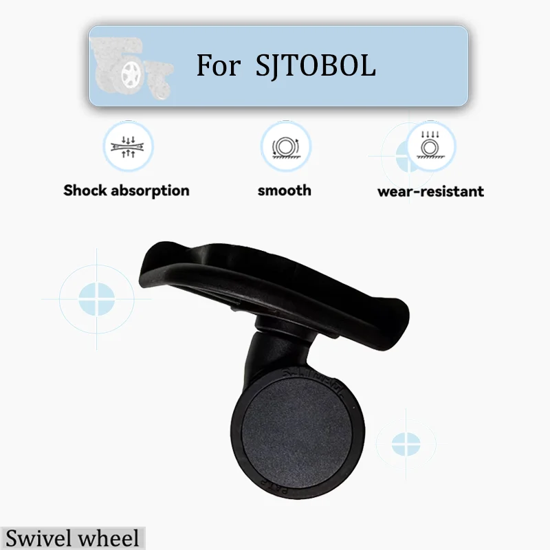 

For SJTOBOL T75 Replacement Luggage Wheels 360-Degree Swivel Impact-Resistant and Quiet Material Damaged Luggage Wheel Repair