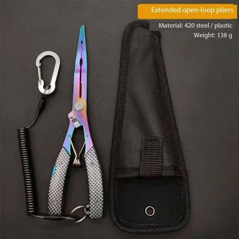 Lengthened Fish Controller Lure Pliers Set Hook Picker Wire Clipper Lead Open Ring Fishing Grips Enhanced Controller for Better
