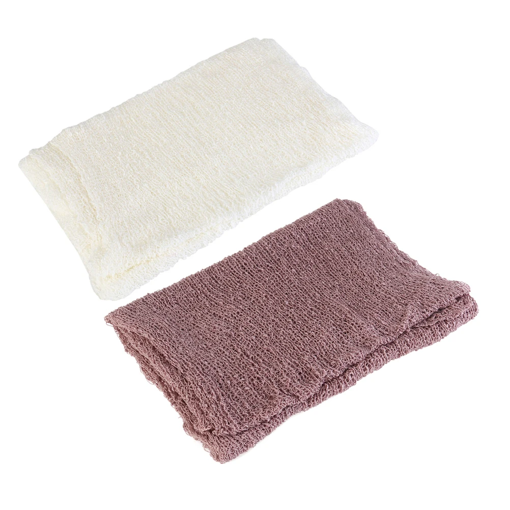 

2pcs Baby Photography Props Soft Stretch Wraps Newborn Shoot Mini Blanket Infant Photo Girl Toddler Photoshoot Set