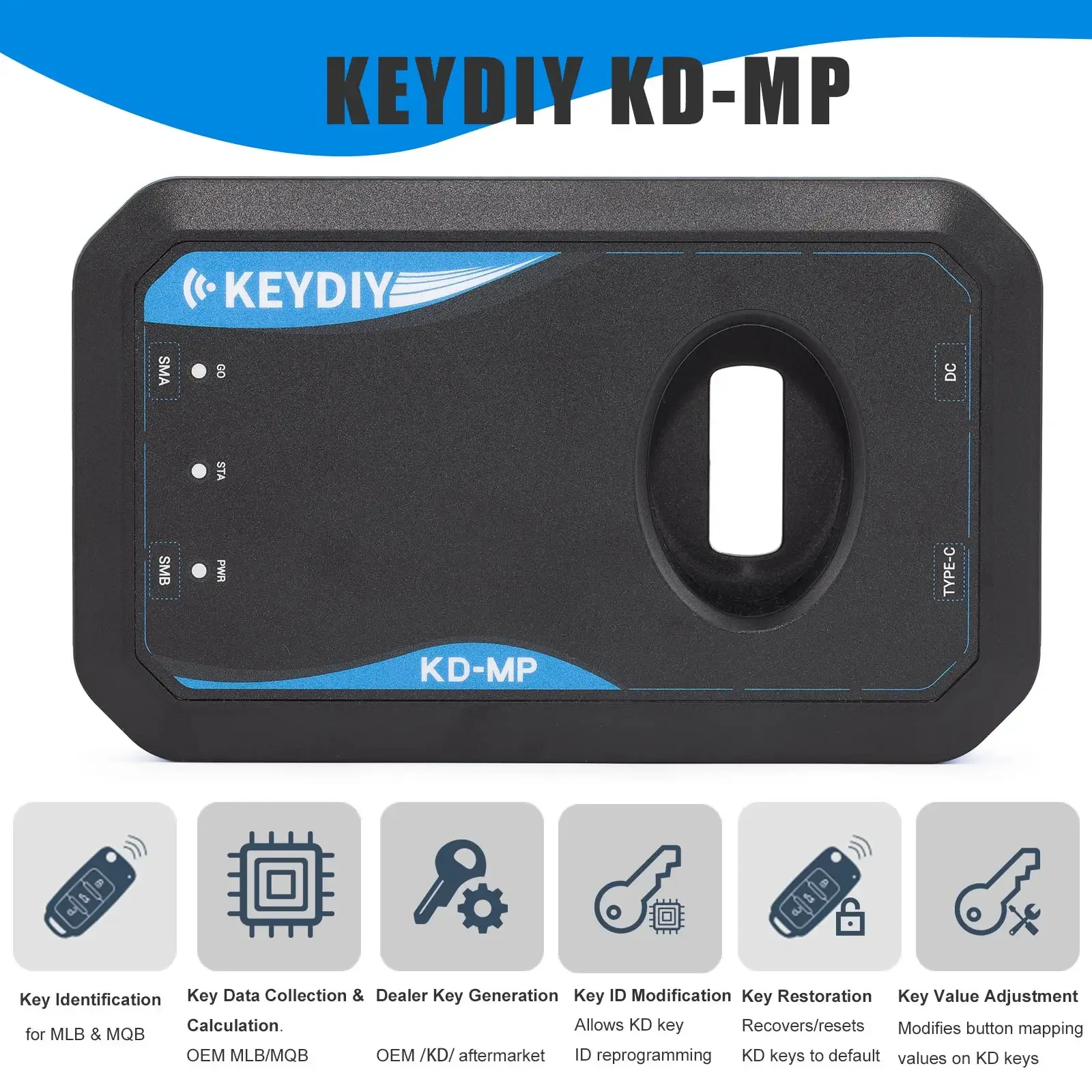MLB Tool KEYDIY KD-MP 5-IN-1 Promotion Package Kit KD MP/MLB08 /MLB19/ MLB26/KD-MATE for MQB Systems Remotes MQB Data Collecter
