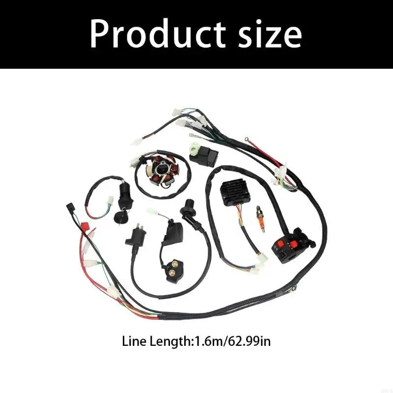 

Robust Wiring Harness CDI Combo for GY6 125CC 150CC ATV Applications Built from Metal Plastic for Enhanced Durability