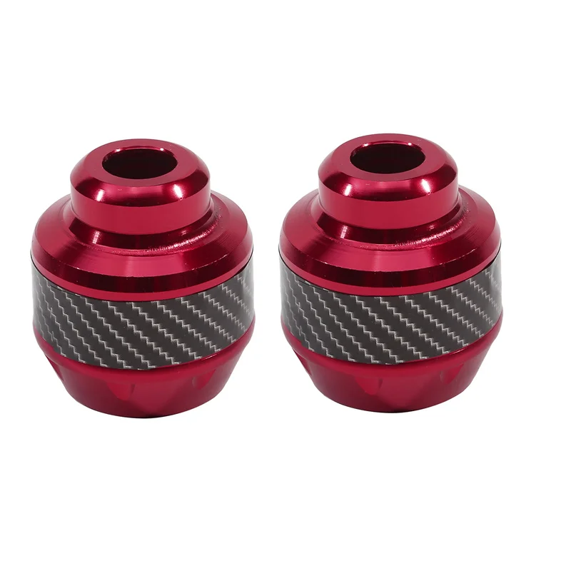 Protector Universal contra choques para motocicleta, Protector de horquilla delantera de aluminio, protección para rueda de motocicleta, deslizador de tapa contra choques, 2 uds.