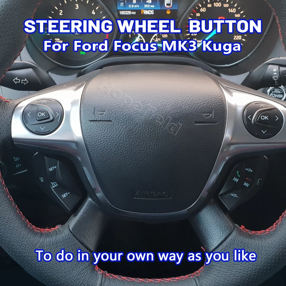 Multifunction Speed Limit Volume Audio Control Switch Steering Wheel Button For Ford Kuga 2012 2015 Focus MK3 2014 Accessories