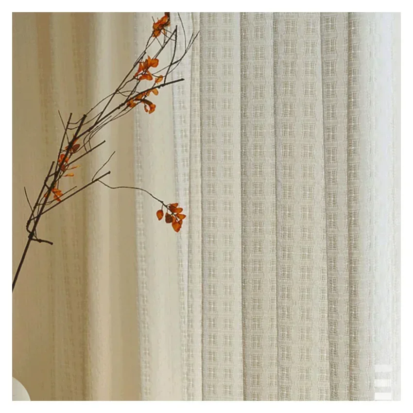 

Japanese-style Cotton and Linen Light and Opaque Linen Blackout Window Screen Curtains for Living Dining Room Bedroom customize