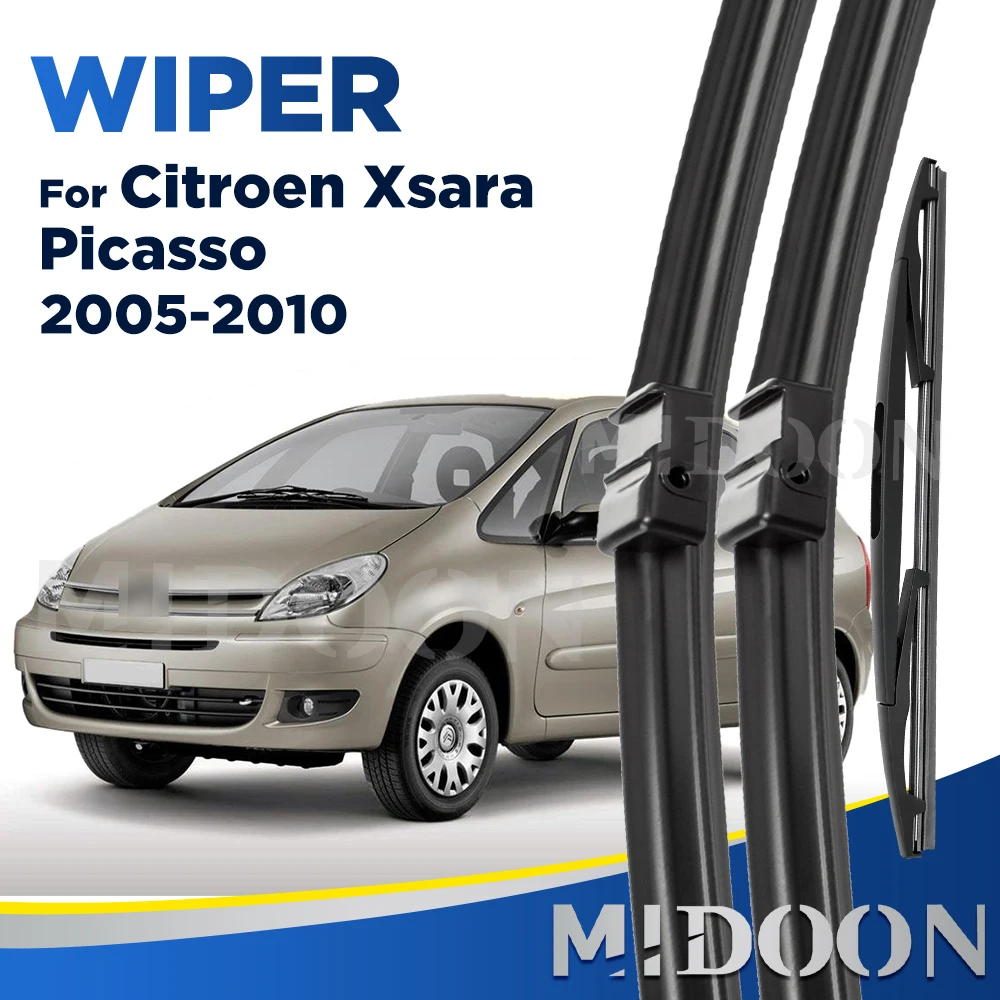 MIDOON Wiper For Citroen Xsara Picasso 2005-2010 2006 2007 2008 Wiper Front&Rear Wiper Blades Windscreen Brushes 26
