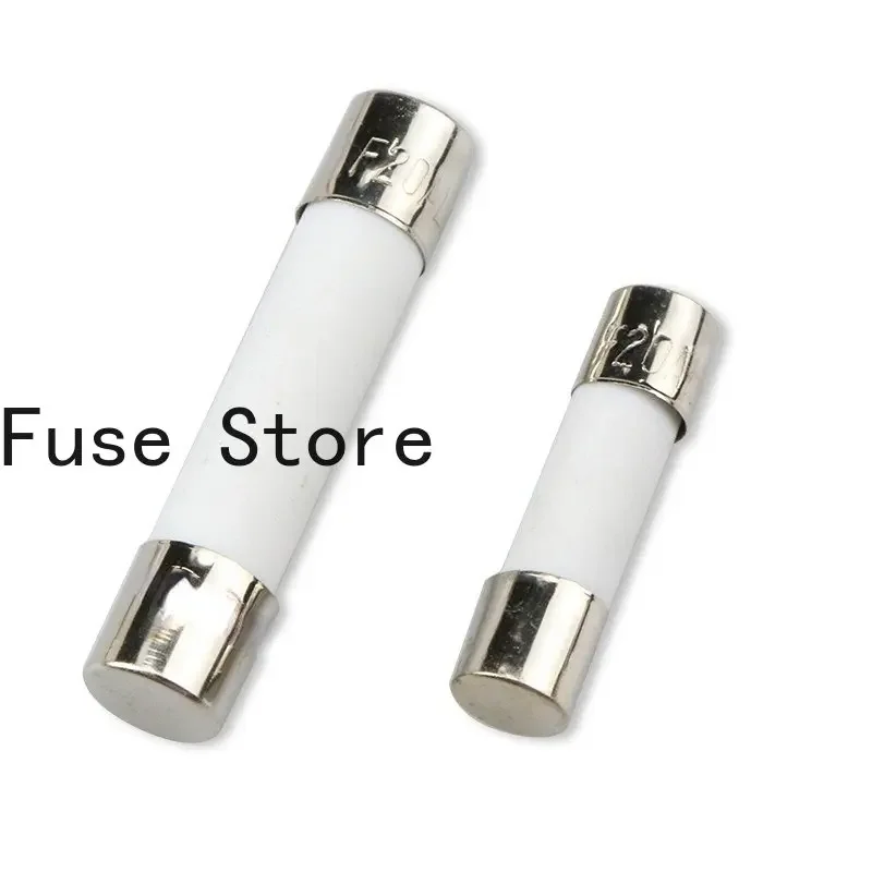 2PCS 5x20 Ceramic Fuse Tube 6*30mm Seat 3/4/5/6.3/10/3.15/10/15A Ampere  250V