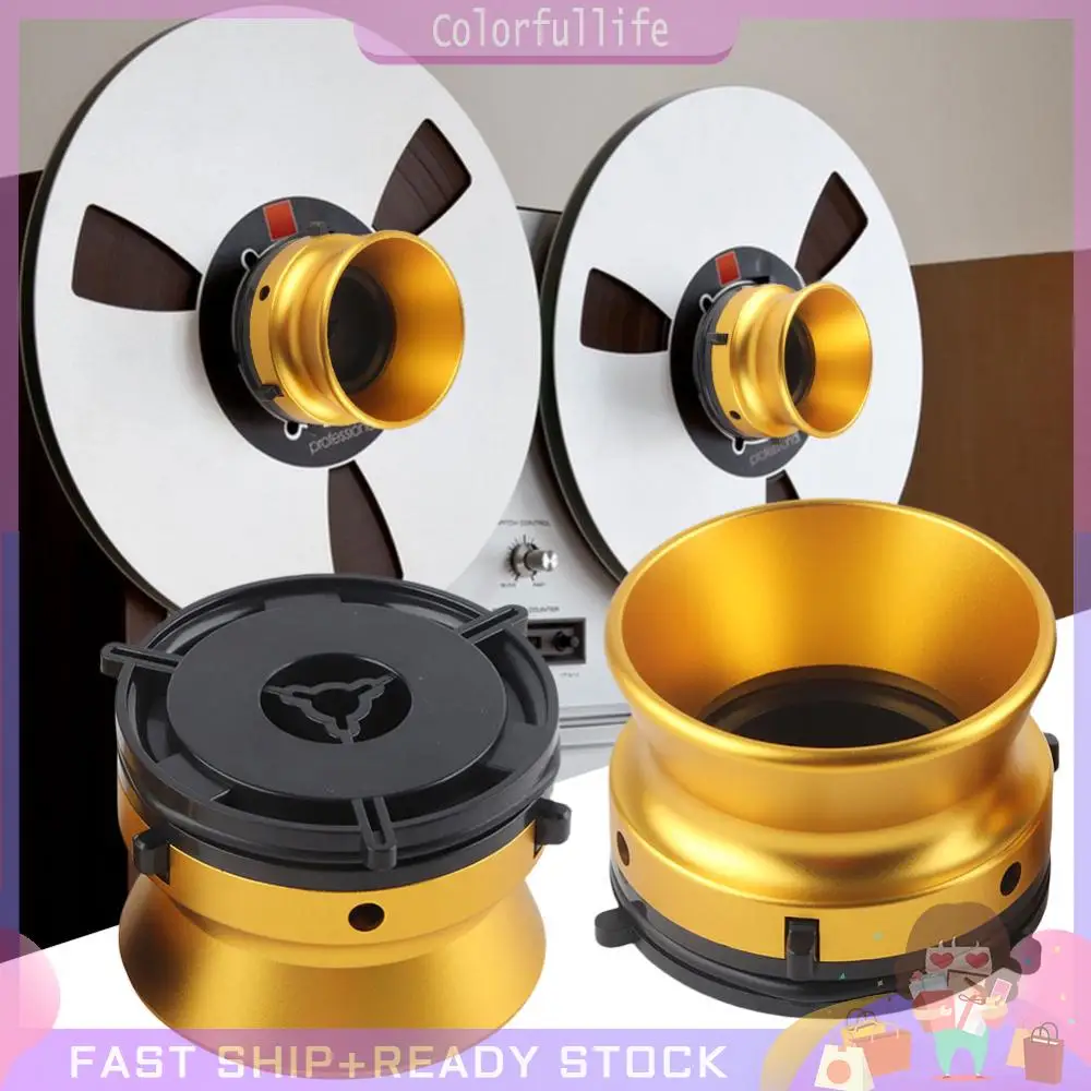 1 زوج مصقول سبائك الألومنيوم 10 بوصة فتاحة بكرة إلى بكرة الشريط Nab مهايئ توزيع Nab بكرة محور محولات ل Studer ReVox Akai Teac