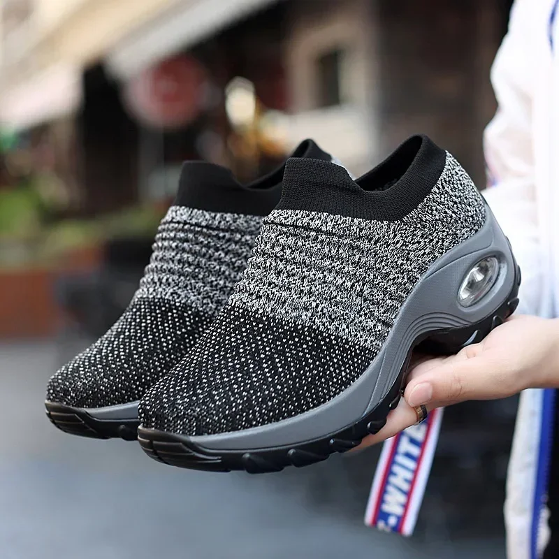 Sepatu sneaker Wanita Kasual anti selip, sepatu sneaker anti selip, sepatu Platform, sneaker ortopedi, sepatu kasual wanita, sepatu anti aus, untuk wanita