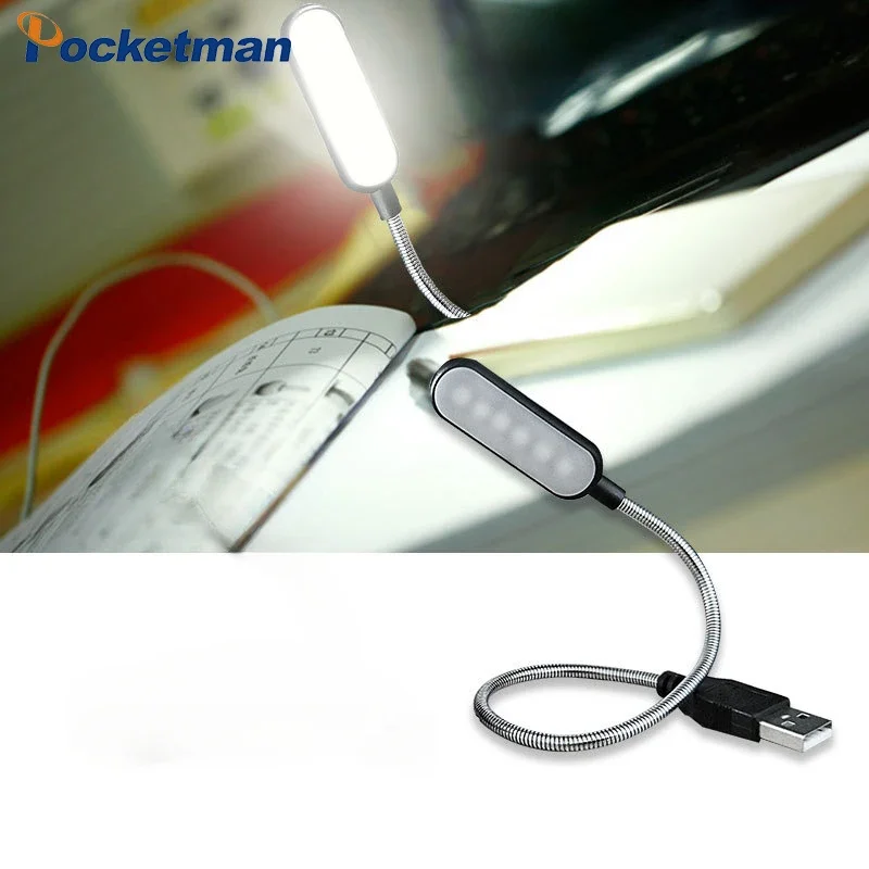 Mini LED Lights Flexible Book Light USB Reading Lamp Night Reading Light for PC Computer Laptop Notebook