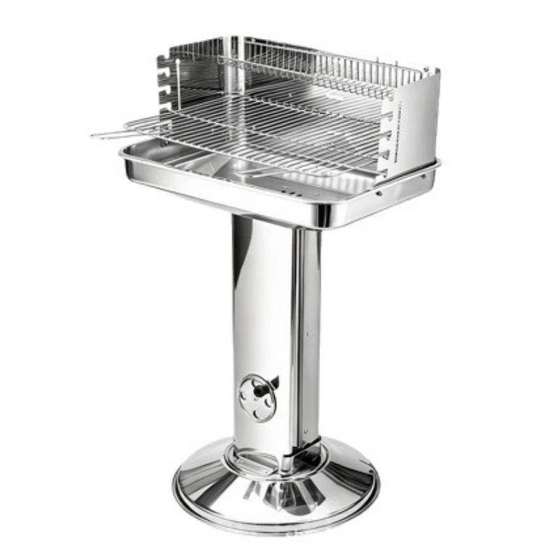 Stainless steel portable outdoor barbecue grill, barbecue grill net tool, manufacturer wholesale multi-purpose camping barbecue