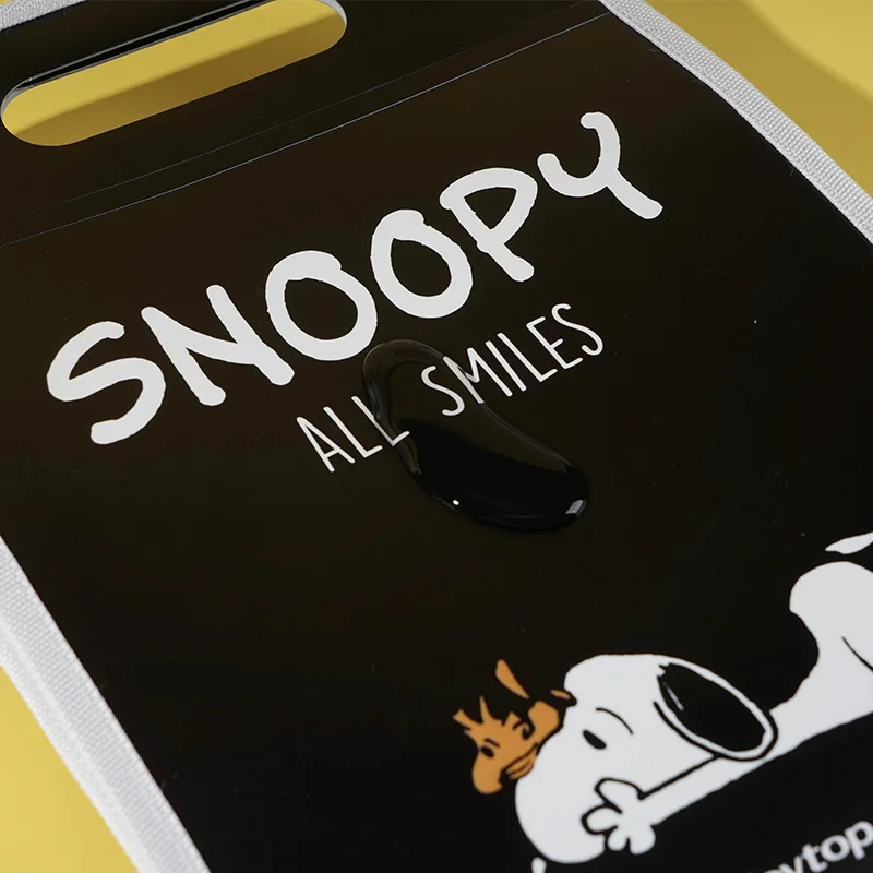 4pcs Snoopy Vertical File Bag Paper Storage Bag Portable Large-capacity A4 Waterproof Storage Supplies Student Stationery