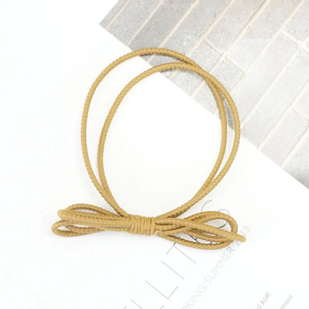 

6pcs Bowknot Hair Ties Elastic Women Girl Ponytail Holder Stretch Hair Ring Rope Accessories Everyday Wear Gifts