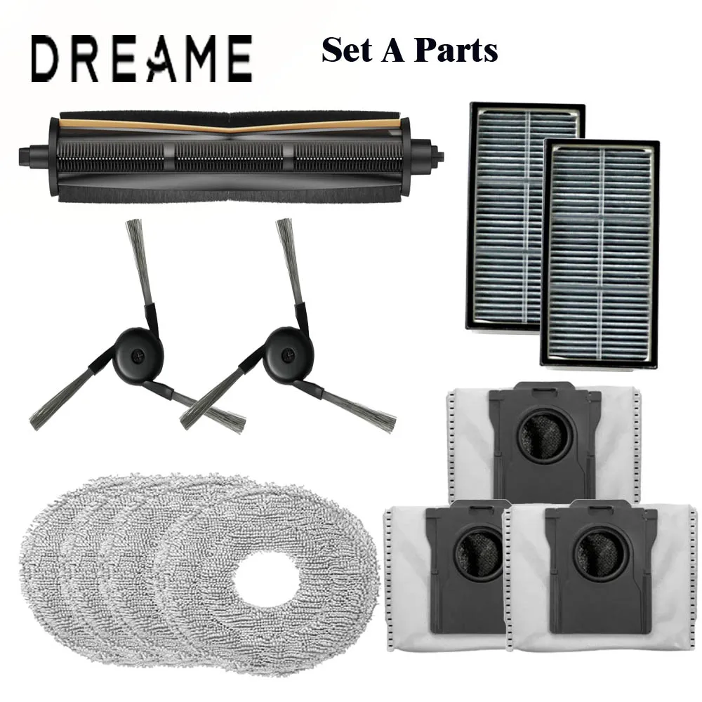 Originele Dreame X40 Ultra / L40 Ultra Accessoires TriCut Borstel Rubberen Hoofdborstel Filter Mop Zijborstels Stofzakken Optioneel