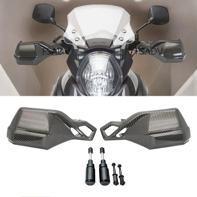 Carbon Motorcycle Handguards For Suzuki V-Strom DL1000 2004-2023 Hand Guard Handlebar Guards DL 1000 V Strom 2014 2015 2016 2017