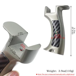 Empuñadura de tirachinas de aluminio, aleación y ensamblaje DIY