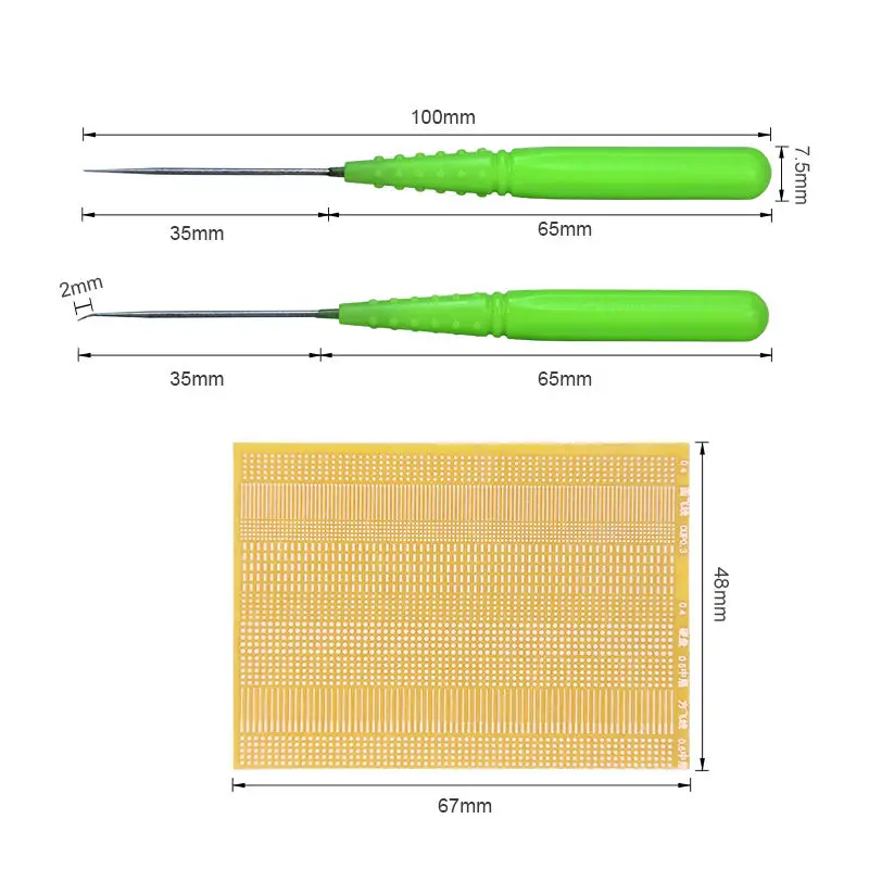 BST-66 3 in 1 Jump Wire Patching Soldering Tools Soldering Lugs and Needle Set for Repair Welding PCB Motherboard Drop Point