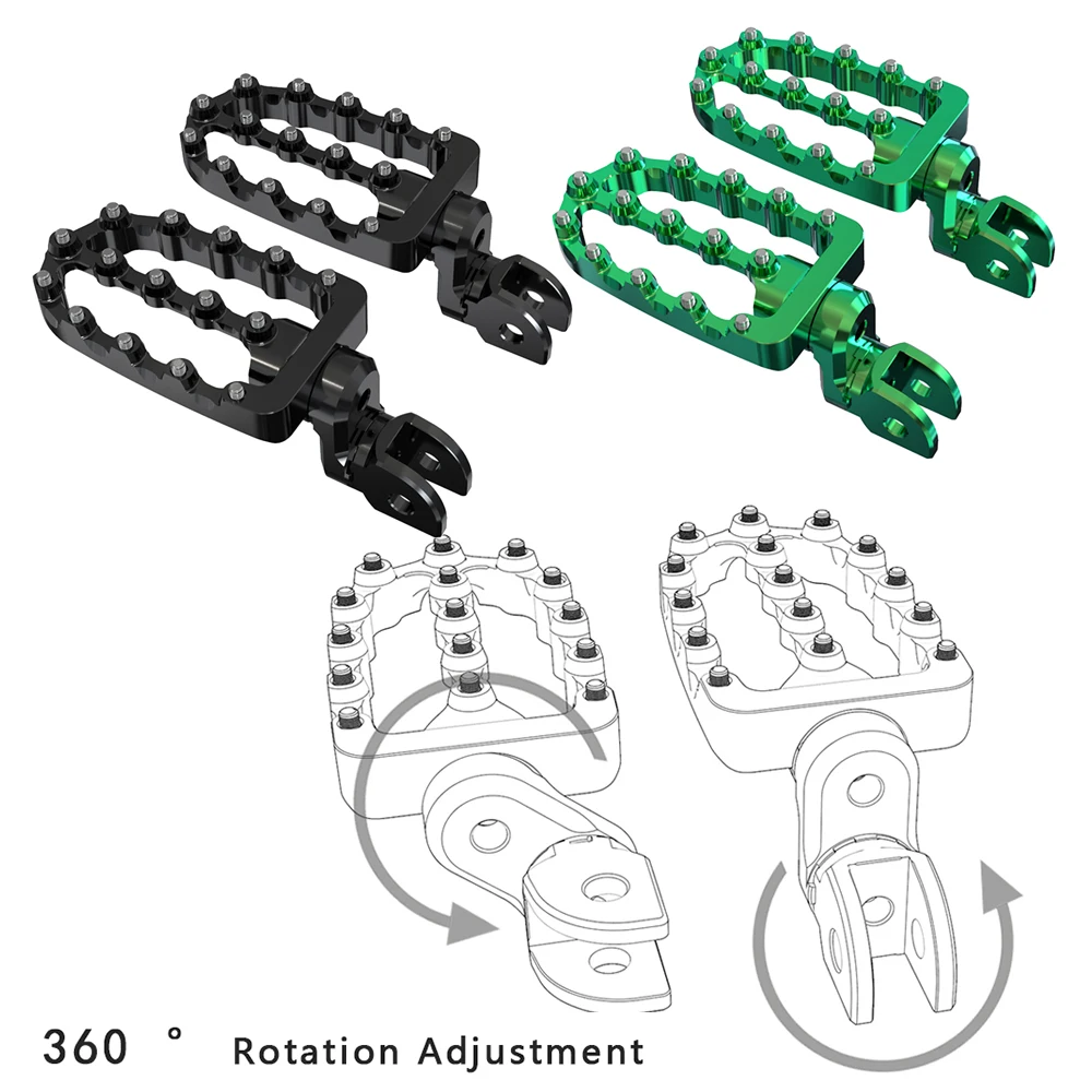 

For Kawasaki KLR650 KLR 650 1987- 2008 2007 2006 2005 Motorcycle Adjustable Footpegs Pedal Foot Peg Foot Footpeg Wide Footrests