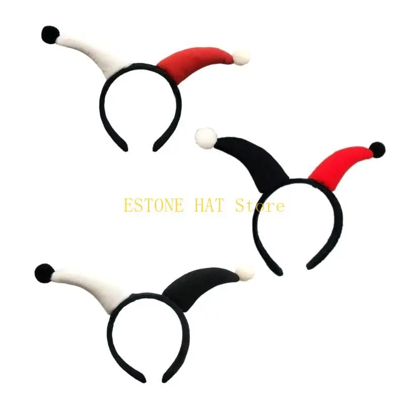 

49MF Уникальная плюшевая повязка на голову клоуна для взрослых и детей, идеально подходящая для Хэллоуина и костюмированных с