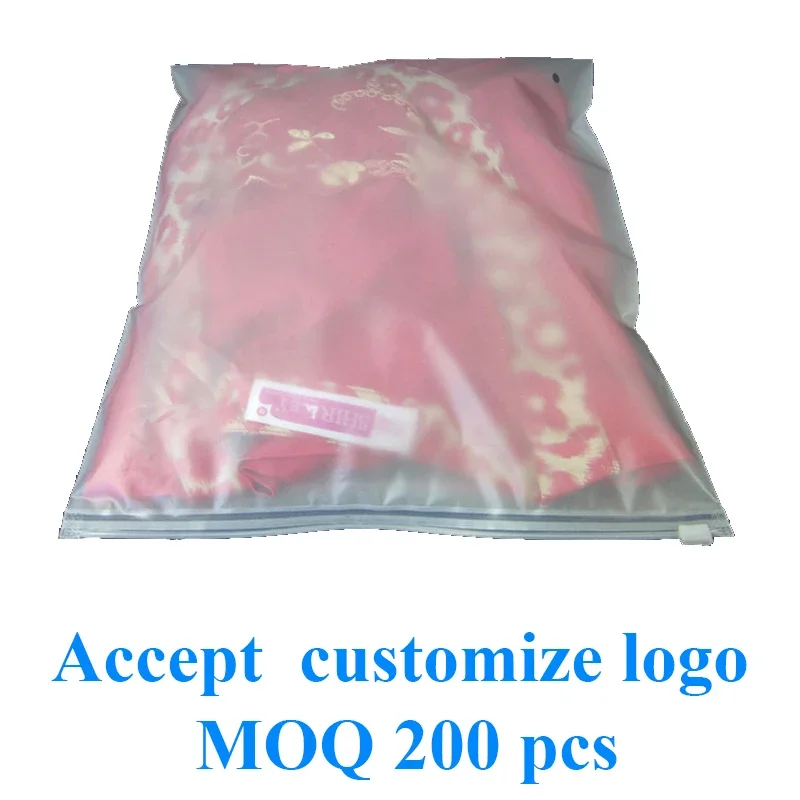 

20 Pcs Travel PE Storage Plastic Zipper EVA Translucent Ziplock Waterproof Packaging Bags Custom Logo Print Available